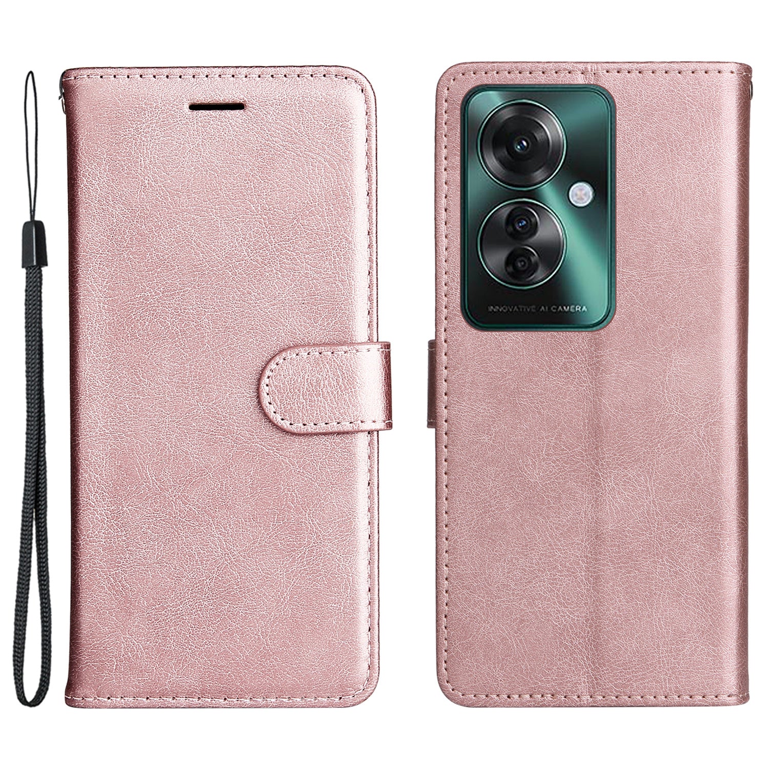 KT Leather Series-2 for Oppo Reno11 F 5G Case Solid Color Leather Wallet Flip Protective Phone Cover KT Leather Series-2 for Oppo Reno11 F 5G Case Solid Color Leather Wallet Flip Protective Phone Cover